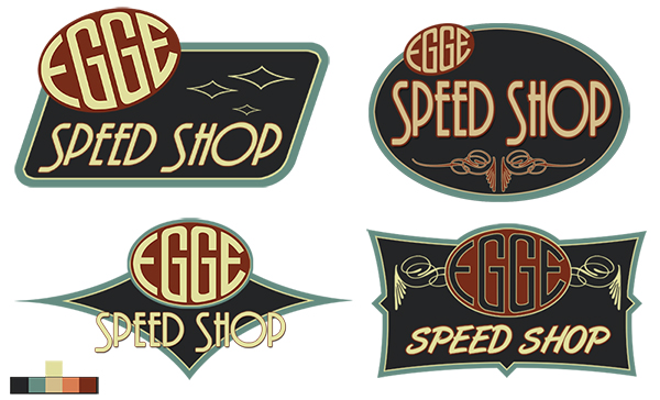 vintage speed shop sign